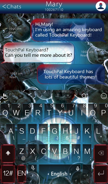 TouchPal SkinPack Zombie - Preview 3