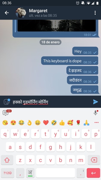 Hindi Keyboard - Preview 1