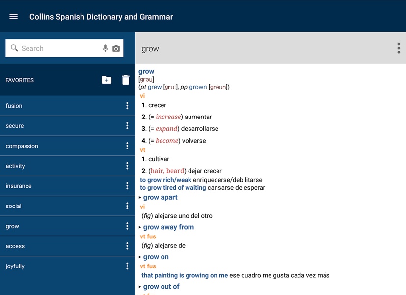 Collins Spanish Dictionary - Preview 3