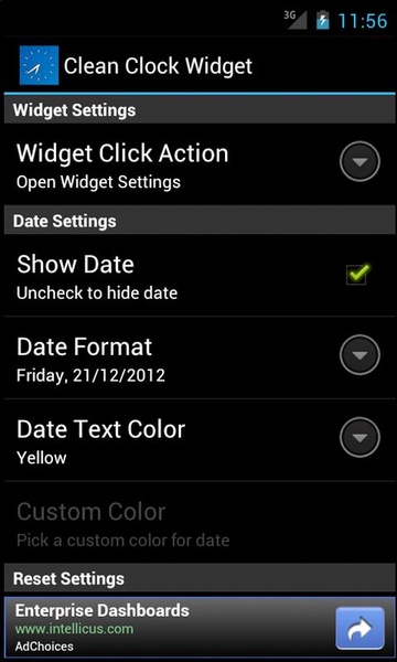 Clean Clock Widget - Preview 3