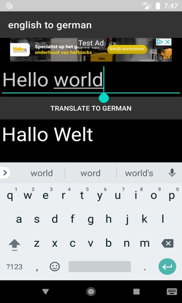 english to german translator - Preview 3