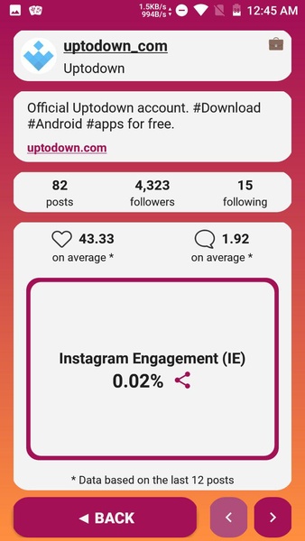 GamGage - Engagement Calculator for Instagram - Preview 1