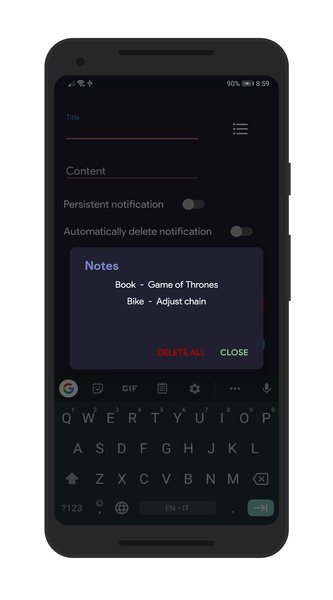 Push Notes - Preview 2