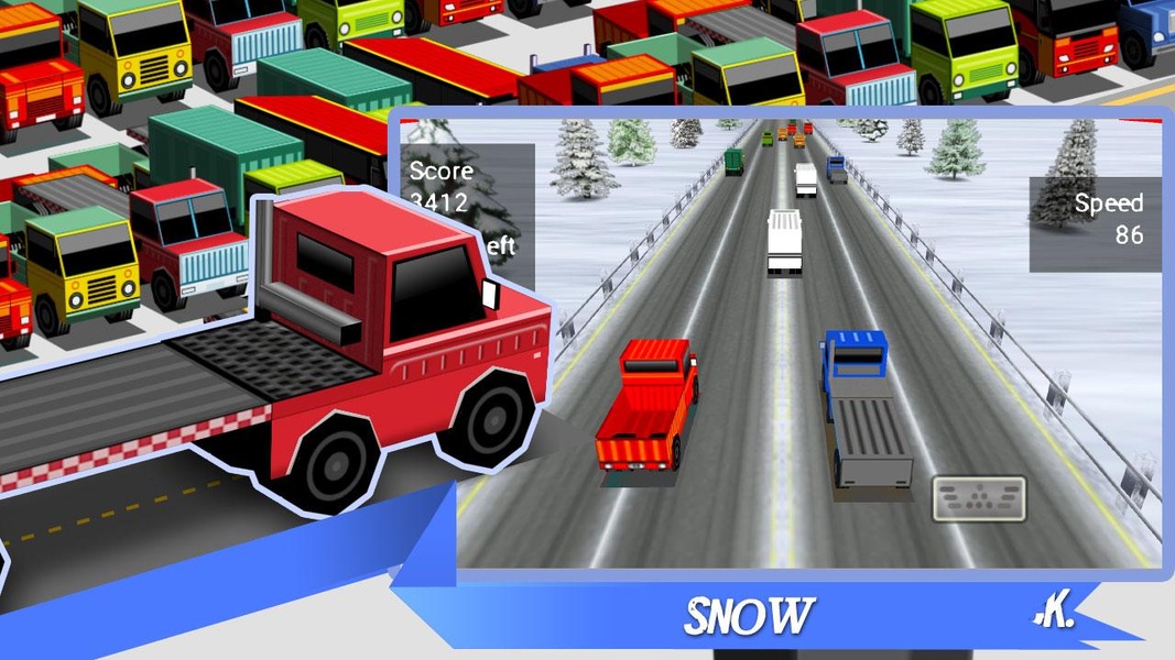 Truck Traffic Racing3D - Preview 4