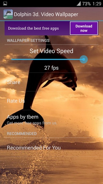 Dolphin 3d. Video Wallpaper - Preview 2