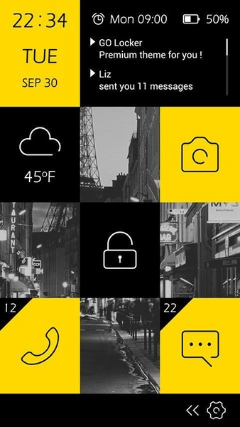 GO Locker Gridy Theme - Preview 1