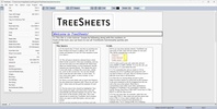 Treesheets screenshot 2