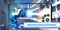 Ice Superhero Flying Robot - Fighting Games screenshot 1
