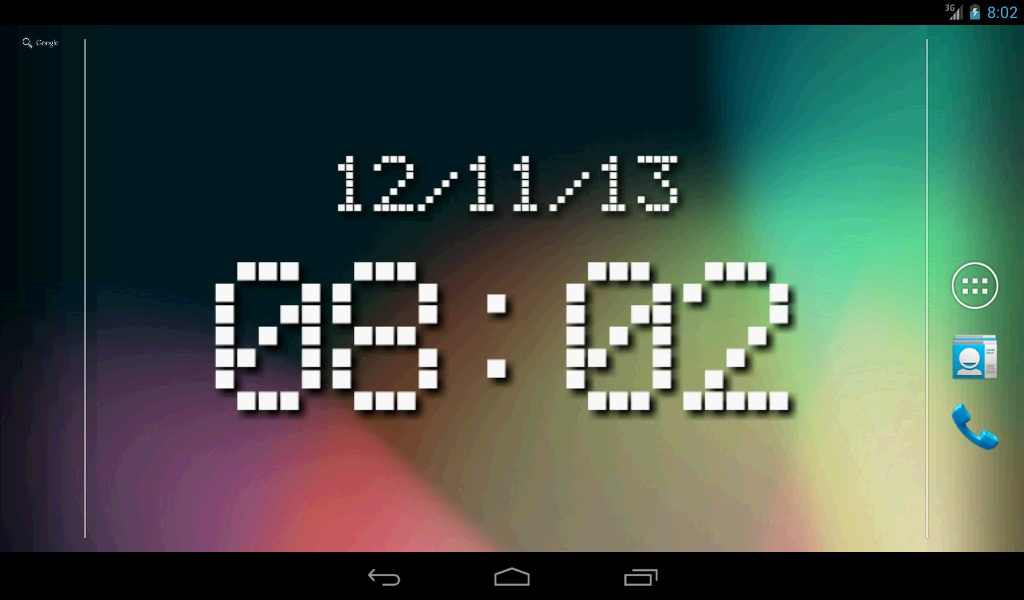 LED clock widget lite - Preview 2