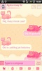 GO SMS Pro Pink Cat Theme screenshot 4