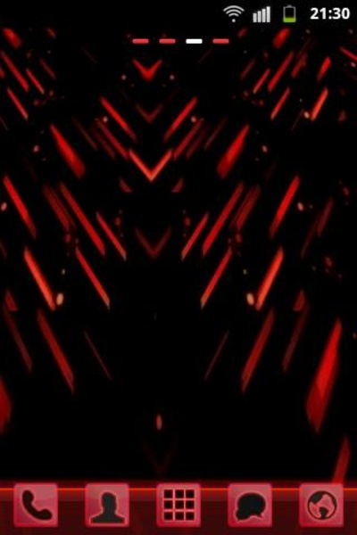 GO Launcher EX Theme Red Futur - Preview 2