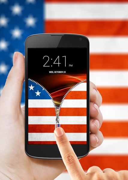 US Flag Zipper Lock - Preview 2