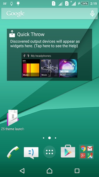 Z5 launcher theme - Preview 3