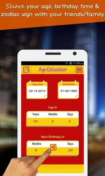 Age Calculator & Zodiac Signs - Preview 2