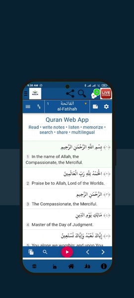 Quran Kareem, Qibla, Daily Hadees, Tasbih, Naats - Preview 1