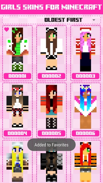 Novas Skins de meninas para minecraft::Appstore for Android