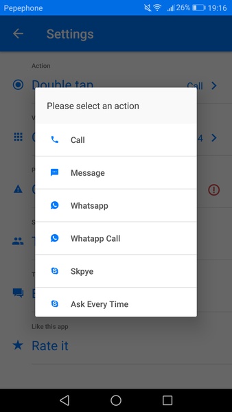 Speed Dial Widget - Preview 2