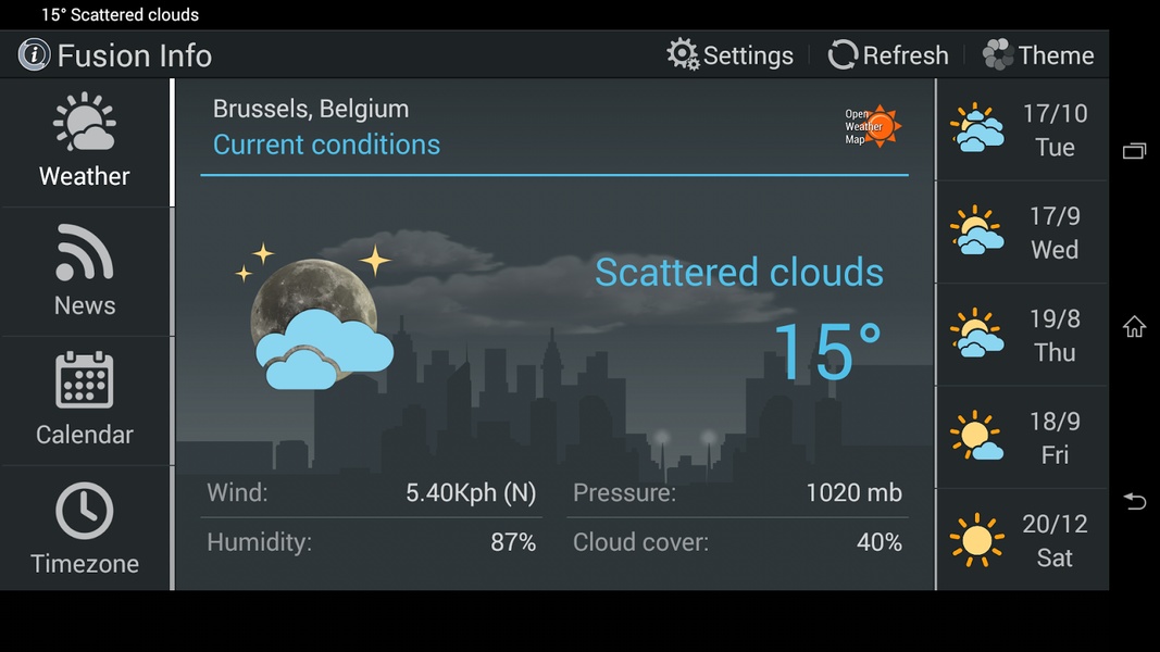 Fusion Info Widget - Preview 3