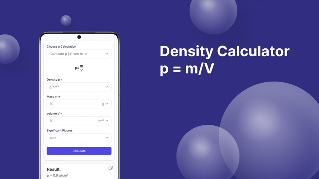 Density calculator on sale