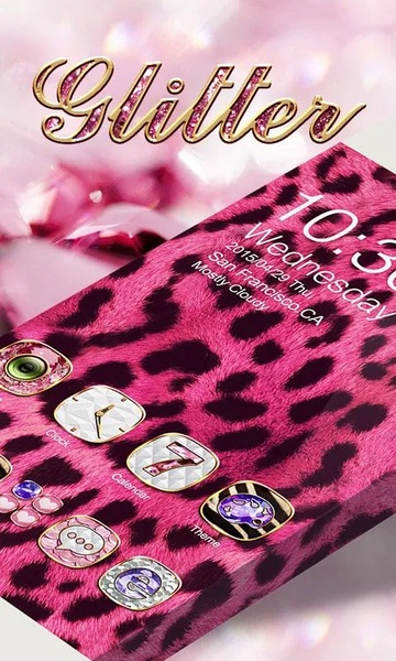Glitter GOLauncher EX Theme - Preview 6