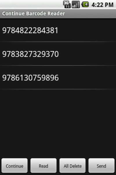 Continue Barcode Reader - Preview 2