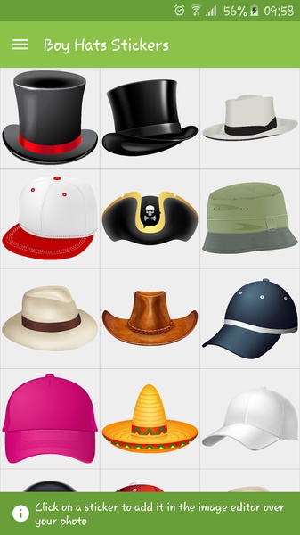 Boy Hats Stickers - Preview 6