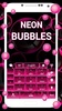 Neon Bubbles Keyboard screenshot 3