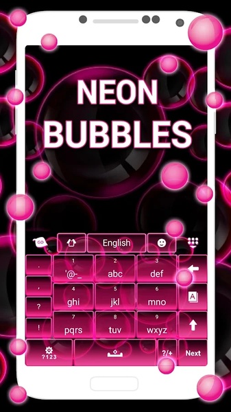 Neon Bubbles Keyboard - Preview 3