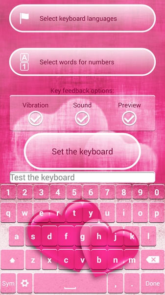 Love Keyboard Theme - Preview 6