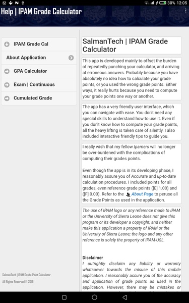 IPAM-USL Grade Calculator - Preview 7