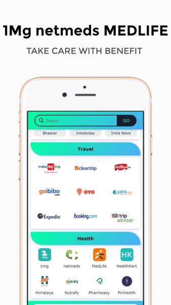 SocialBrowser:-- Shopping,Food,News, Recharge,etc. - Preview 2