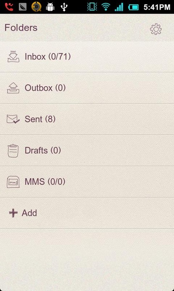 GOSMS ZMilk Theme - Preview 1