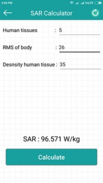 SAR Calculator - Preview 1