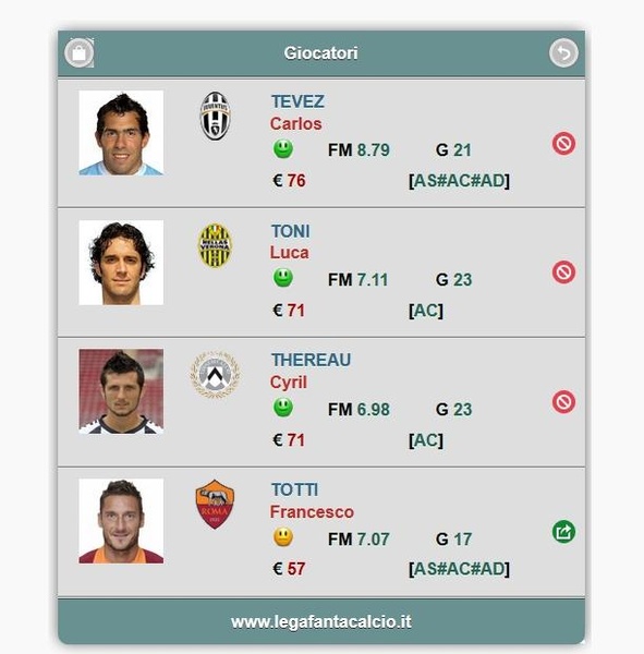LegaFantaCalcio - Preview 2