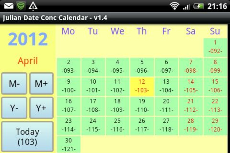 Julian Date Conv Calendar para Android Descarga el APK en Uptodown