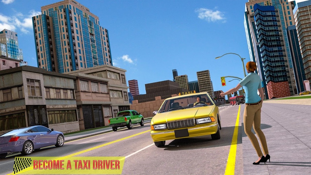 Passenger Taxi Car City Rush Driving - Preview 3