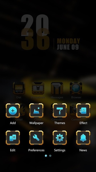 Beeee GOLauncher EX Theme - Preview 1