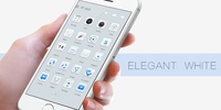 elegant white I GOLauncher EX Theme screenshot 1