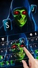 Neon Scary Skull Keyboard Back screenshot 4