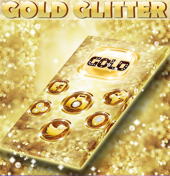 Gold Glitter Go Launcher - Preview 3