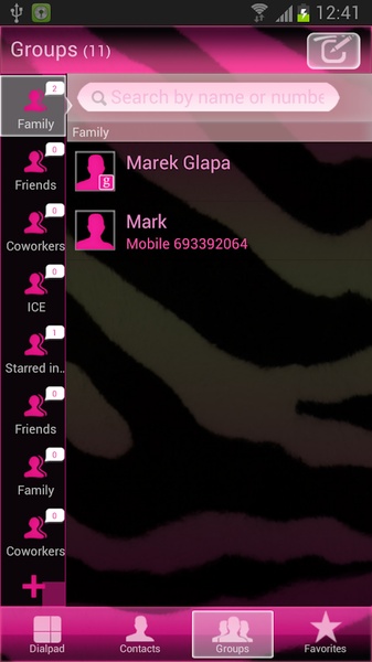 GO Contacts Pink Zebra - Preview 2