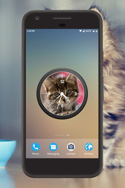 Kitten Clock Live Wallpaper - Preview 4