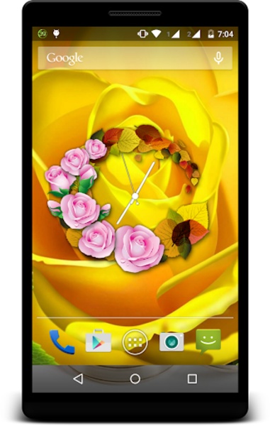 Rose Clock Live Wallpaper - Preview 3