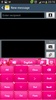 GO Keyboard Pink Flower Theme screenshot 7