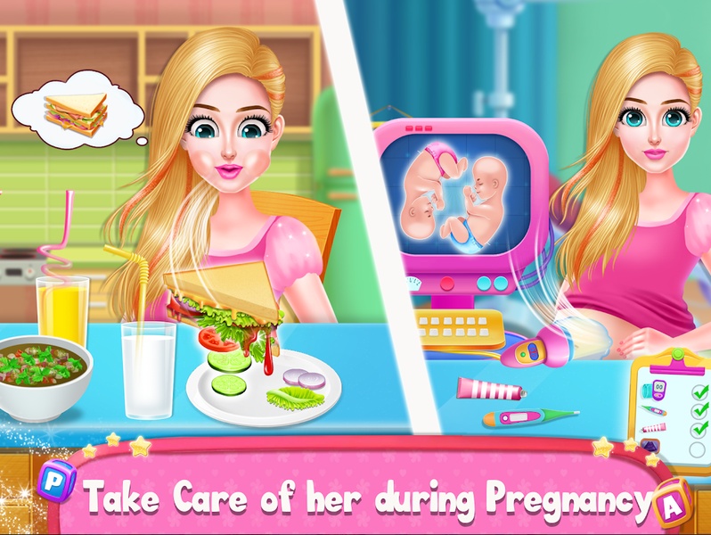 Pregnant Mom And Twin Baby Care - Preview 4
