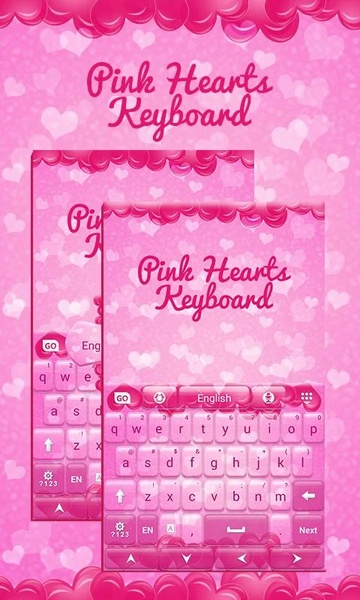 Pink Hearts Keyboard - Preview 5