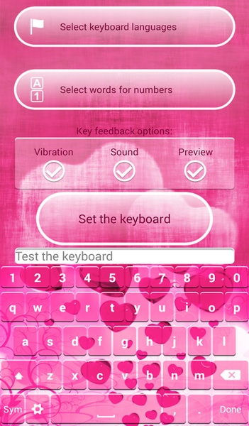 Love Keyboard Theme - Preview 1