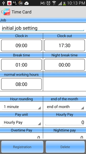 Time card - Preview 3