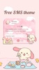 SMS Theme Rabbit Fluffy Pink screenshot 3
