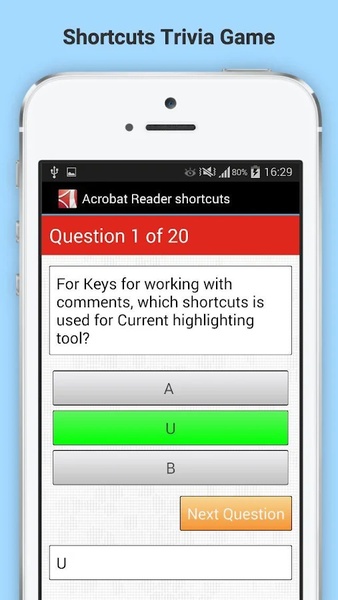 Acrobat Reader shortcuts - Preview 1